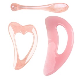 Body Gua Sha, 2PCS Massage Gua Sha Tool for Body and Face Cellulite and Toning, Muscle Relaxation with 1 Eye Massage Stick