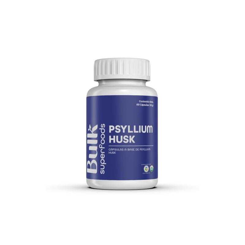 BULK SUPERFOODS Psyllium Husk 100% Natural Suplemento Alimenticio