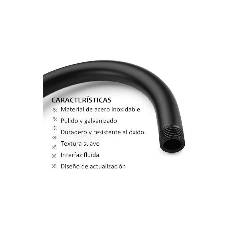 13 Pulgadas de Ducha Cabeza Brazo de Extensión con Chapeton