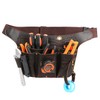 Tourbon Leather Utility Tool Belt Pouch 8 Pockets Tools Holster