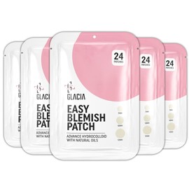 Spot Patches by Glacia® – Pimple Patches 120 Pack of Hydrocolloid Skin Patches for All Skin Types – Gentle and Natural Patches for Clear and Smooth Skin