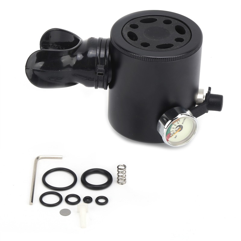 DIDEEP 0.5L Scuba Oxygen Cylinder Head Breather Valve Adapter for