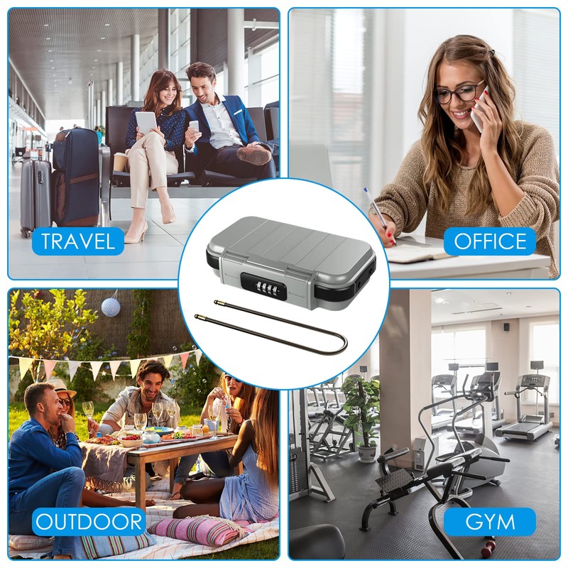 AMIR Portable Safe Box, Combination Security Case LockBox with Code,