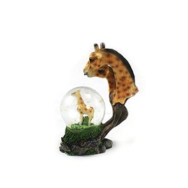 unison gifts YJF-553 4 INCH Giraffe WATERGLOBE, Multicolor