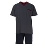 Götzburg Men's Shorty, Short-Sleeved Cotton, Jersey, Red Printed (451456-4008) -