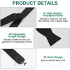EASYKEENECOM Black Self Tie Bow Ties for Men Self Tie