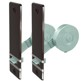 markiso® Pack of 2 roller shutter belt winders, flush-mounted, colour: anthracite, roller shutter winder hole spacing 160 mm for maxi belts up to 23 mm, inlet belt winder including 4 covers