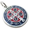 GTBITALY 60.048.31 Medal of Saint Benedict Silver Enamel Size 2