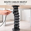Under Desk Cable Management Spine, 31.5–59.1 in, Black White or