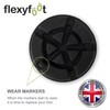 Flexyfoot Shock Absorbing Crutch Ferrule Replacement Foot – Universal Fit
