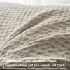 PHF 100% Cotton Waffle Weave Euro Shams 26" x 26",