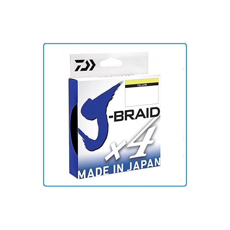 Daiwa J-Braid X4 270m Yellow 0.21mm