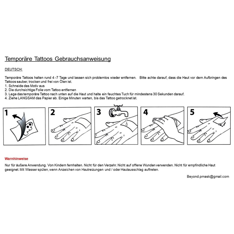 T085 098 Temporary Dragon Tattoo Arm Tattoos 2 Sheets