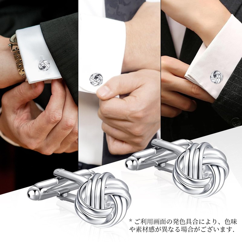 Knotted Cuffs, Wedding Ceremony, Stelleness, Twist Type, Cufflinks, Business, Formal,