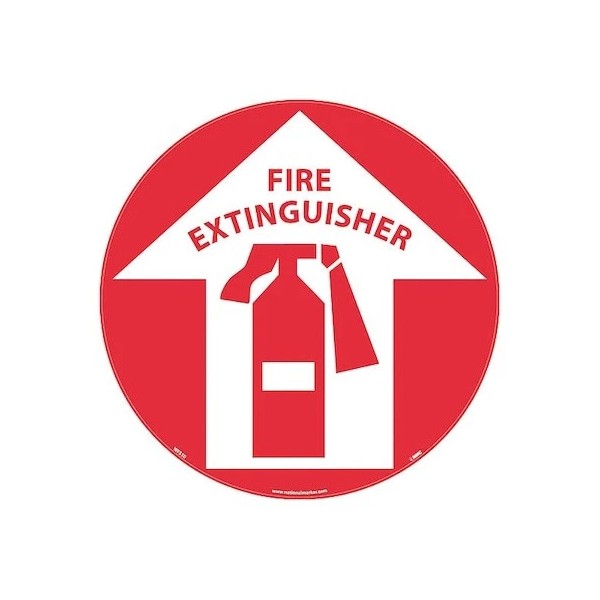 NMC WFS10 Fire Extinguisher Walk On Floor Sign