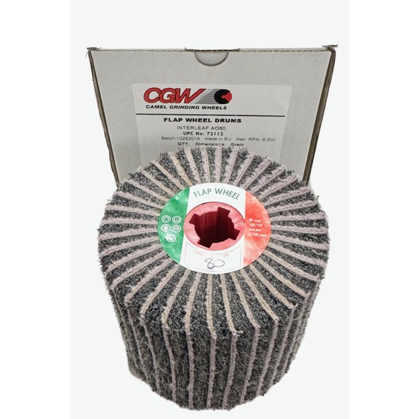 CGW 4" x 4" x 3/4" Interleaf Flap Wheel Drum