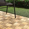 Quick Connect - Teak Interlocking Flooring Tiles - Windmill Pattern