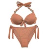EONAR Bikini Sets Women’s Side Tied, Swimwear, Removable Push-up Pads,