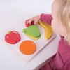 Bigjigs Toys Wooden Chunky Lift and See Puzzle - Fruit
