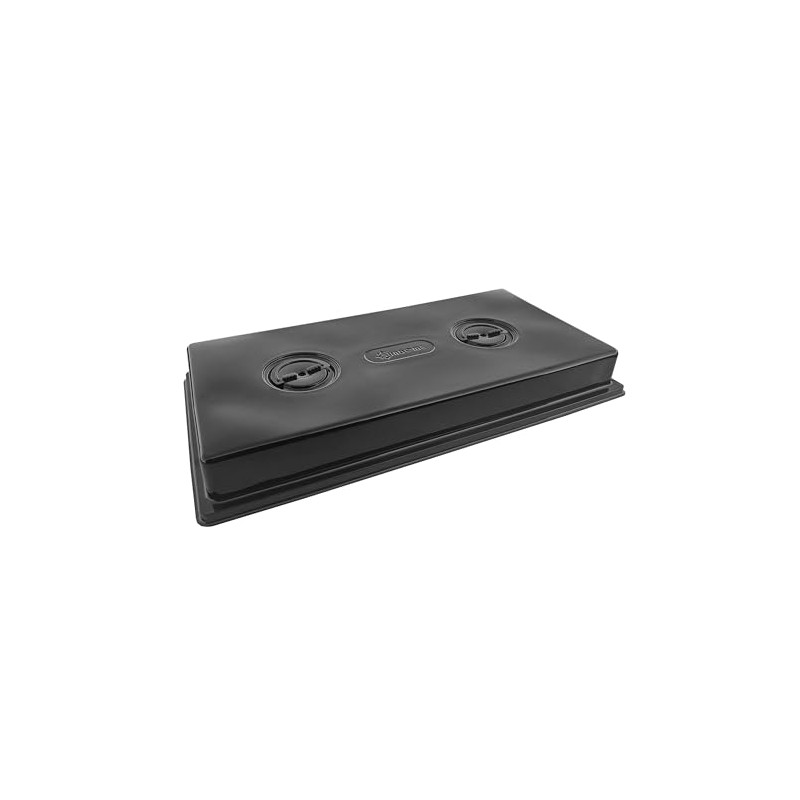 SUNPACK Sundome Plastic Multi-Vented Humidity Dome, Black, 2" - Ideal