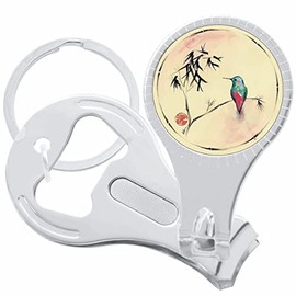 Bird Branch Nail Clippers Plus Bottle Opener Keychain