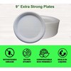 Best House Super Rigid Strong Bagasse Plates - 50 Pack,