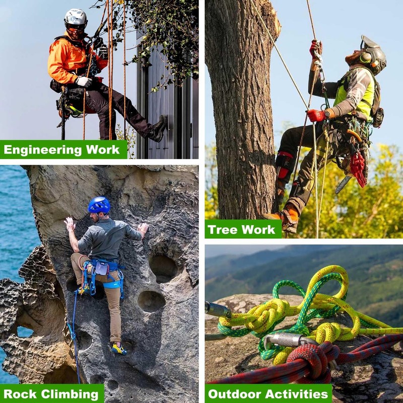 CRAYZA Double Braided Arborist Rigging Rope (1/2 in x 200