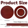 23.6 Inch Walnut Wood Lazy Susan for Tabletop, Large Lazy
