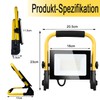MOLVCE LED Construction Spotlight, Work Light, 50 W, 3000 K,