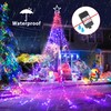 Flacchi Christmas Lights Outdoor with ‎Remote -16.7Ft Waterfall Tree Decoration