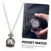 Gatuida Quartz Pocket Watch Necklace Retro Style Zinc Alloy Hollowed-Out