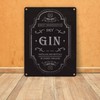 trendaffe - The Gin Logo Metal Sign 15 x 20