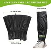 Wanocean 2Pcs Lawn Care Leg Gaiters, Waterproof Trimming Leg Protectors,