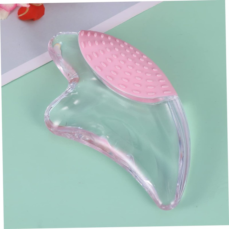 MERRYHAPY Scraping Therapy Tool Gua Sha Crystal Plate for Face