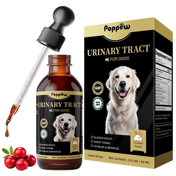POPPAW Dog UTI Treatment & Urinary Tract Support – Natural