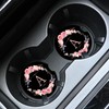 2pcs Letter A Car Coasters,Absorbent Universal neoprener Cup Holder Coasters