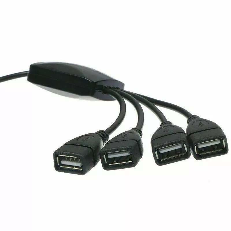 Unbranded 4 Port USB 2.0 High Speed Hub Octopus Splitter
