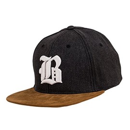 New Snapback Cap Suede Peak Baseball Unisex Men Women Flexfit Gothic Letter A-Z Hat Caps LA (B)