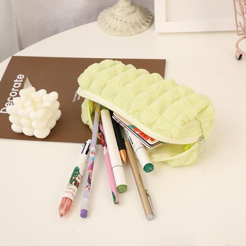 Nannlia Korean Stylish Pencil Case, Large Capacity, Cute Accessories, Pen