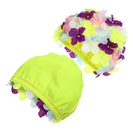 BESPORTBLE Women's Swimming Caps, Floral Petal, Stylish Swimming Hat, Swimming Cap, Swimming Flower Leaf Swimming Hat, Swimming Cap, Retro Swimming Caps for Women