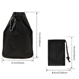 LimCryspp 2 Travel Soap Bag - Waterproof, Leak-Proof, Portable Soap Box, Foldable Shampoo Soap Storage Bag, Perfect for Camping and Travel Enthusiasts (A)