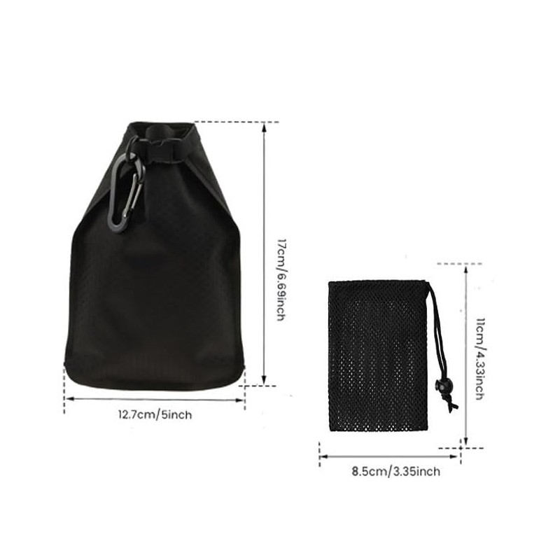 LimCryspp 2 Travel Soap Bag - Waterproof, Leak-Proof, Portable Soap