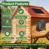 Ereto 15W Dual Solar Powered Fan with programmable Remote with