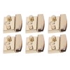 Okuyonic Lock Clasp, 6pcs Metal Clasp Locks Purse Bag Clasp