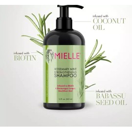 Mielle Organics Rosemary Mint Strengthening Shampoo and Conditioner Set