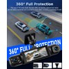 NHOPEEW 4 Channel Front and Rear Dash Cam for Cars