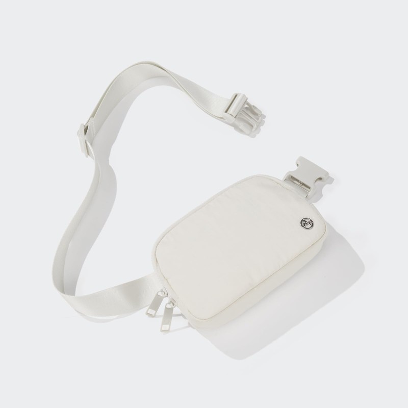 Pander Double Zipper Fanny Pack Nylon Everywhere Belt Bag, Fashion