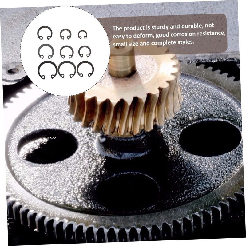 CHILDWEET 1set Retaining Snap Ring External C-clips Shaft Retaining Ring