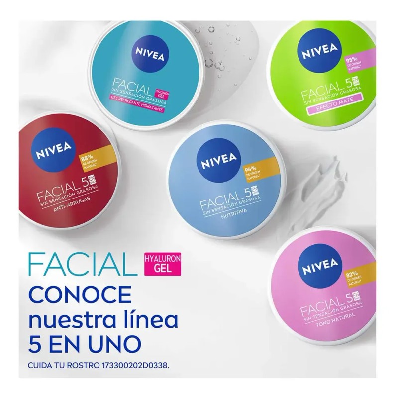 Gel Facial Nivea Cuidado Facial Con Ácido Hialurónico 100ml