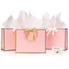New Pink Gift Bag for Present, 3pcs Pink Present Bags
